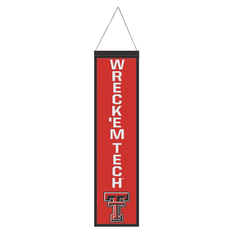 WinCraft Texas Tech Red Raiders 8" x 32" Slogan Wool Banner