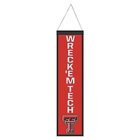 WinCraft Texas Tech Red Raiders 8" x 32" Slogan Wool Banner