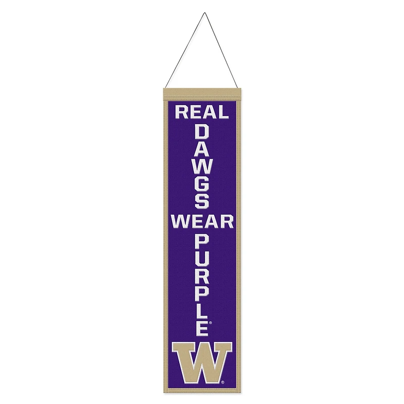 WinCraft Washington Huskies 8" x 32" Slogan Wool Banner