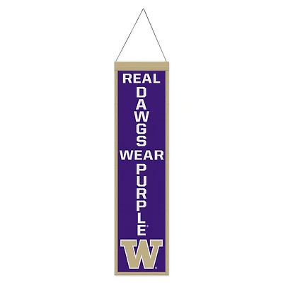 WinCraft Washington Huskies 8" x 32" Slogan Wool Banner