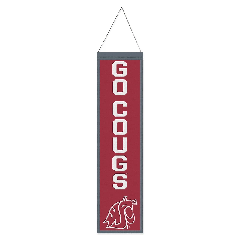 WinCraft Washington State Cougars 8" x 32" Slogan Wool Banner