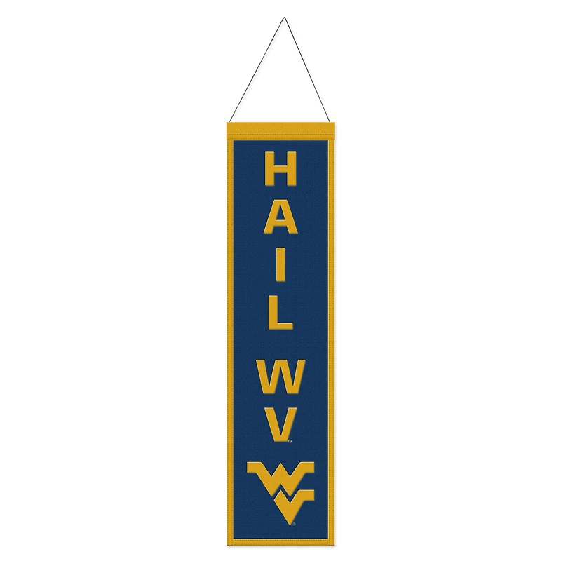 WinCraft West Virginia Mountaineers 8" x 32" Slogan Wool Banner