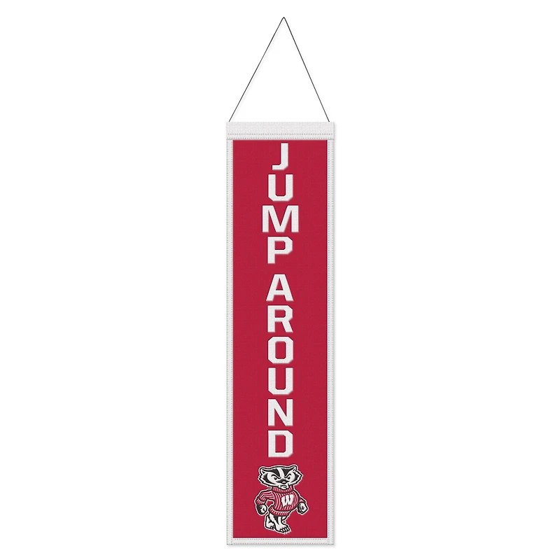 WinCraft Wisconsin Badgers 8" x 32" Slogan Wool Banner