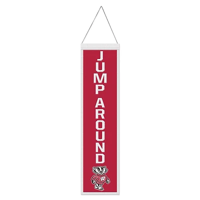 WinCraft Wisconsin Badgers 8" x 32" Slogan Wool Banner