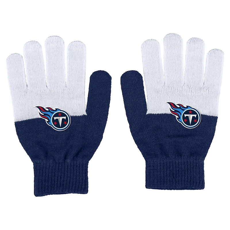 Women's WEAR by Erin Andrews Tennessee Titans Color-Block Gloves