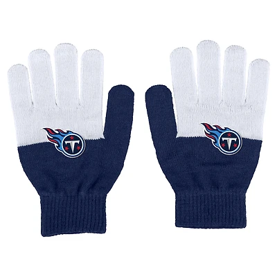 Women's WEAR by Erin Andrews Tennessee Titans Color-Block Gloves