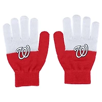 Women's WEAR by Erin Andrews Washington Nationals Color-Block Gloves