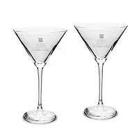 SPC Tigers Two-Piece Traditional 10oz. Martini Glass Set