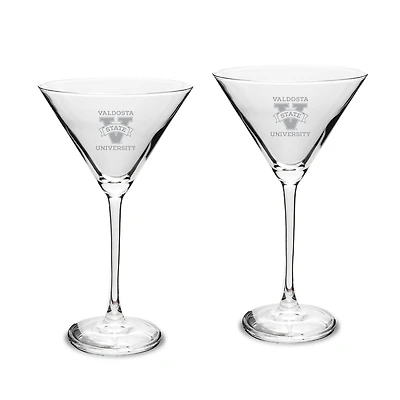Valdosta State Blazers Two-Piece Traditional 10oz. Martini Glass Set