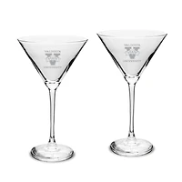 Valdosta State Blazers Two-Piece Traditional 10oz. Martini Glass Set