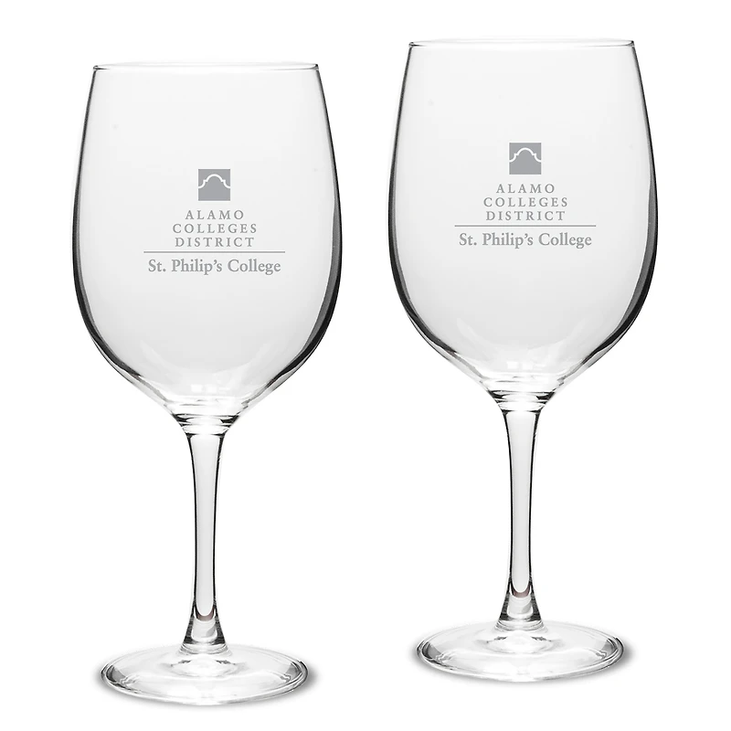 SPC Tigers 19oz. Two-Piece Traditional Red Wine Glass Set