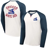 Men's Darius Rucker Collection by Fanatics  White/Navy Chicago White Sox Team Color Raglan T-Shirt