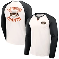 Men's Darius Rucker Collection by Fanatics  White/Black San Francisco Giants Team Color Raglan T-Shirt