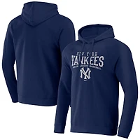 Men's Darius Rucker Collection by Fanatics  Navy New York Yankees Waffle-Knit Raglan Pullover Hoodie