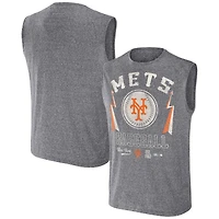 Men's Darius Rucker Collection by Fanatics Charcoal New York Mets Relaxed-Fit Muscle Tank Top