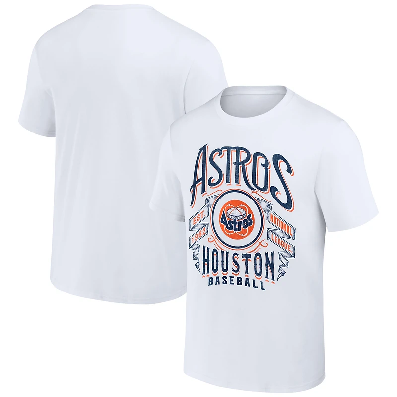 Men's Darius Rucker Collection by Fanatics White Houston Astros Distressed Rock T-Shirt