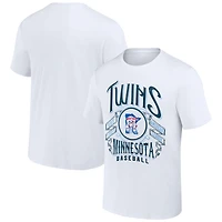 Men's Darius Rucker Collection by Fanatics White Minnesota Twins Distressed Rock T-Shirt