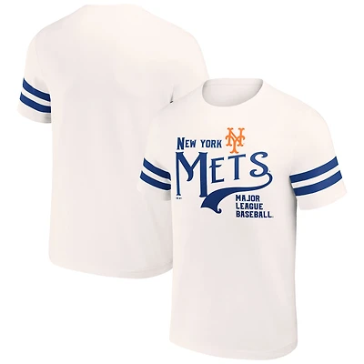 Men's Darius Rucker Collection by Fanatics Cream New York Mets Yarn Dye Vintage T-Shirt