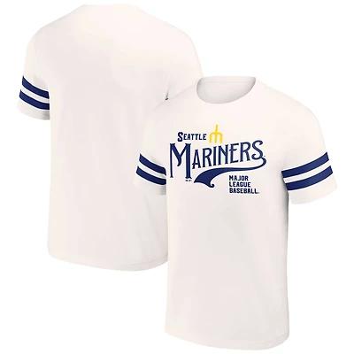 Men's Darius Rucker Collection by Fanatics Cream Seattle Mariners Yarn Dye Vintage T-Shirt