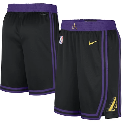 Men's Nike  Black Los Angeles Lakers 2023/24 City Edition Swingman Shorts