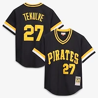 Men's Mitchell & Ness Kent Tekulve Black Pittsburgh Pirates Authentic Batting Practice Jersey
