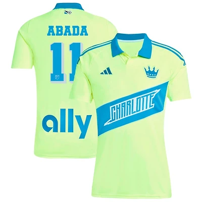 Liel Abada Men's adidas Yellow Charlotte FC 2025 Third Replica Custom Jersey
