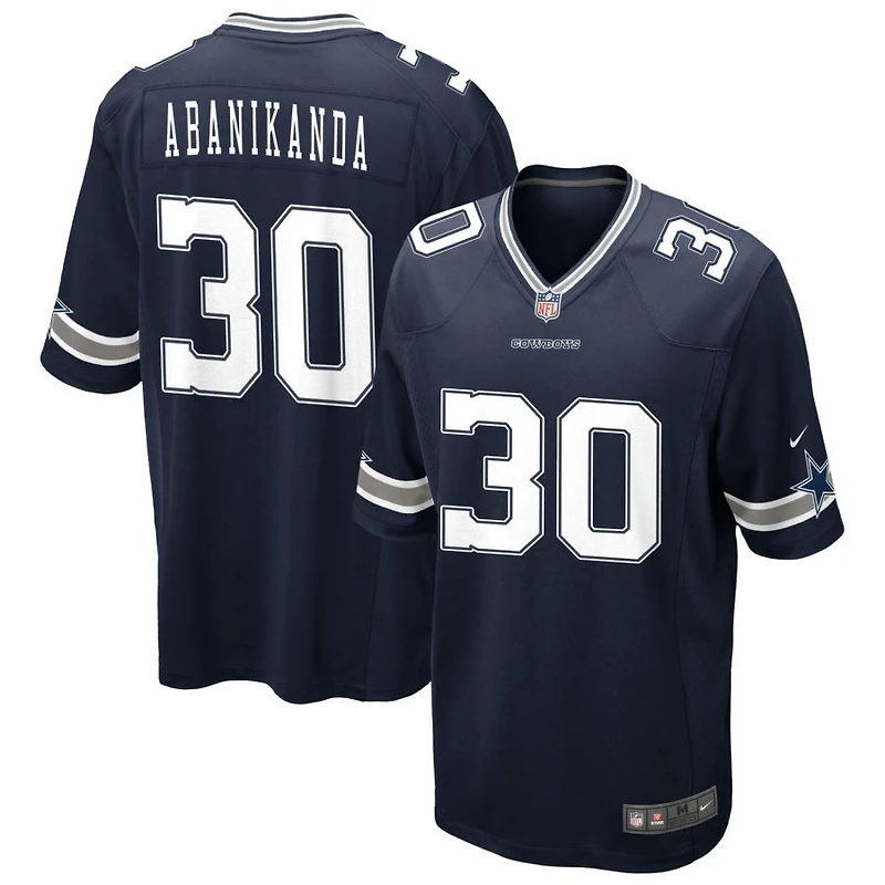 Israel Abanikanda Men's Nike Navy Dallas Cowboys Custom Game Jersey