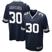 Israel Abanikanda Men's Nike Navy Dallas Cowboys Custom Game Jersey