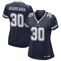 Israel Abanikanda Women's Nike Navy Dallas Cowboys Custom Game Jersey