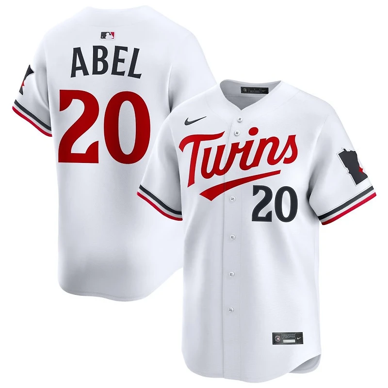 Mick Abel Men's Nike White Minnesota Twins Home Limited Custom Jersey