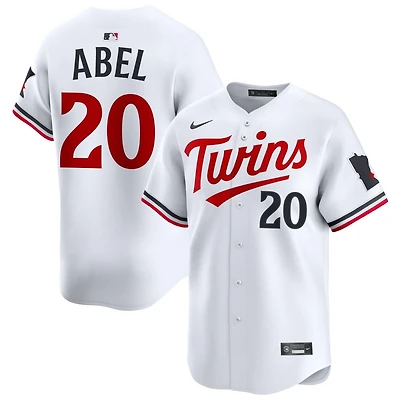 Mick Abel Men's Nike White Minnesota Twins Home Limited Custom Jersey
