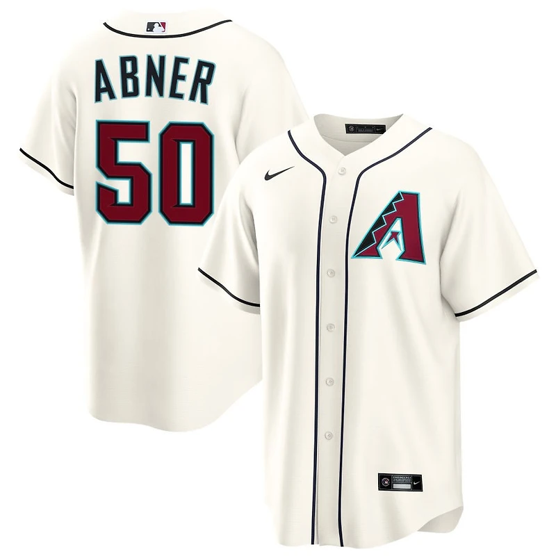 Philip Abner Men's Nike Cream Arizona Diamondbacks Home Custom Replica Jersey