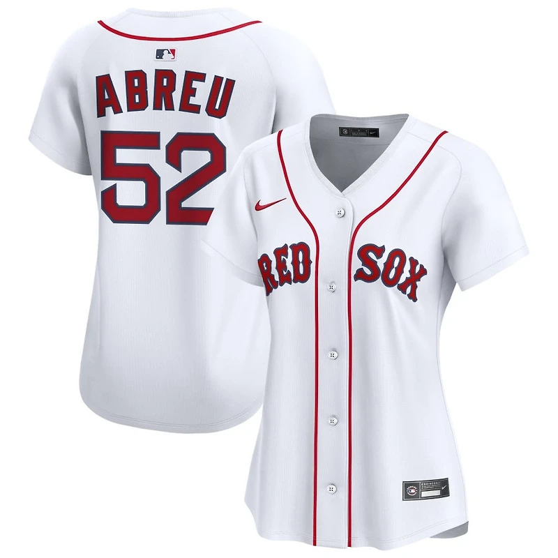Wilyer Abreu Women's Nike White Boston Red Sox Home Limited Custom Jersey