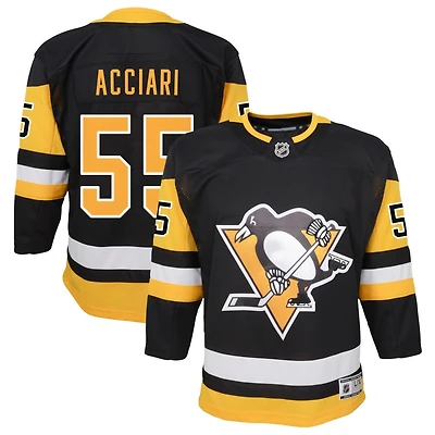 Noel Acciari Youth Black Pittsburgh Penguins Home Premier Custom Jersey