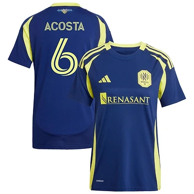 Bryan Acosta Women's adidas  Navy Nashville SC 2025 The Heart of Nashville Kit Replica Custom Jersey