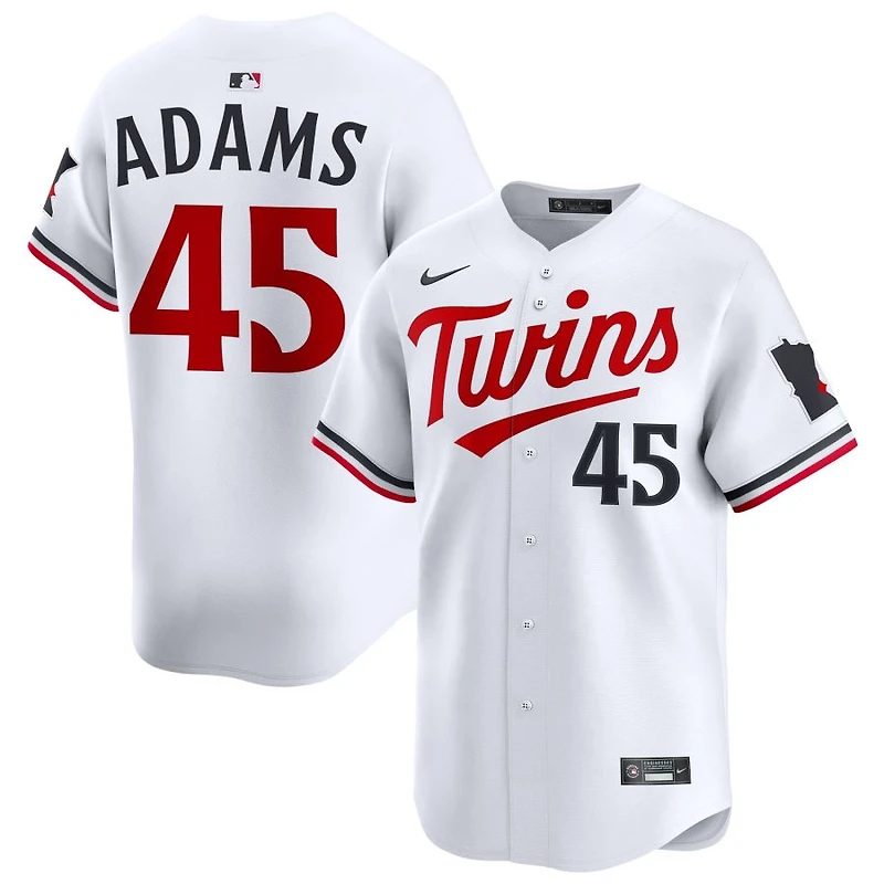 Travis Adams Men's Nike White Minnesota Twins Home Limited Custom Jersey