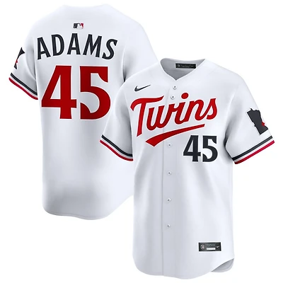 Travis Adams Men's Nike White Minnesota Twins Home Limited Custom Jersey