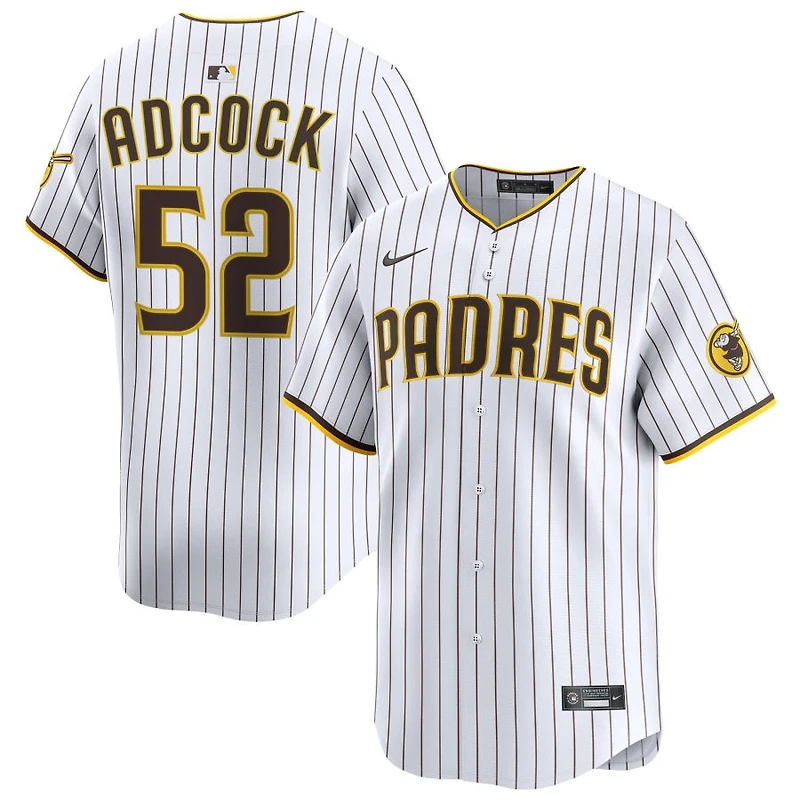 Ty Adcock Men's Nike White San Diego Padres Home Limited Custom Jersey