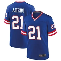 Paulson Adebo Men's Nike Royal New York Giants Classic Custom Game Jersey