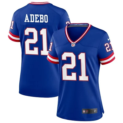 Paulson Adebo Women's Nike Royal New York Giants Classic Custom Game Jersey