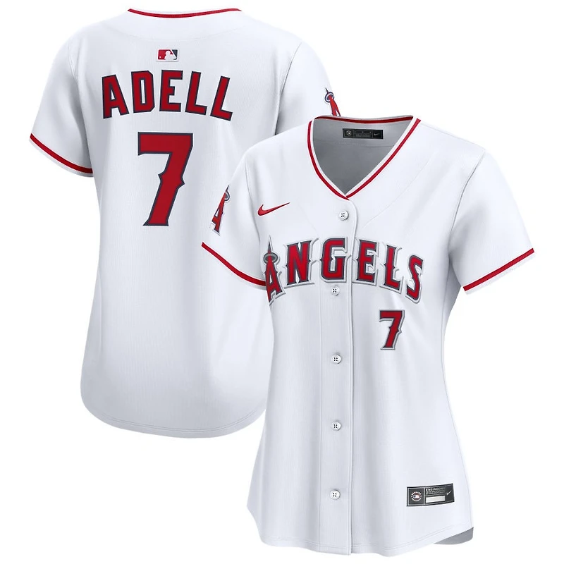 Jo Adell Women's Nike White Los Angeles Angels Home Limited Custom Jersey