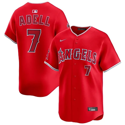 Jo Adell Men's Nike Red Los Angeles Angels Alternate Limited Custom Jersey