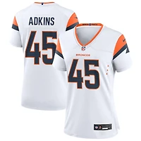 Nate Adkins Women's Nike  White Denver Broncos Mile High Collection Custom Game Jersey