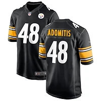 Cal Adomitis Men's Nike Black Pittsburgh Steelers Custom Game Jersey