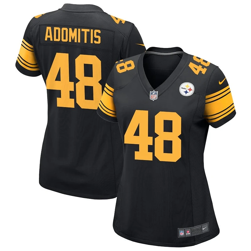 Cal Adomitis Women's Nike Black Pittsburgh Steelers Alternate Custom Game Jersey