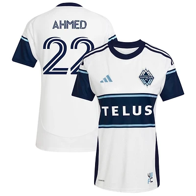 Ali Ahmed Women's adidas  White Vancouver Whitecaps FC 2025 The Peak Replica Custom Jersey