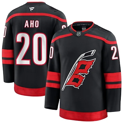 Sebastian Aho Men's Fanatics Black Carolina Hurricanes Home Premium Custom Jersey