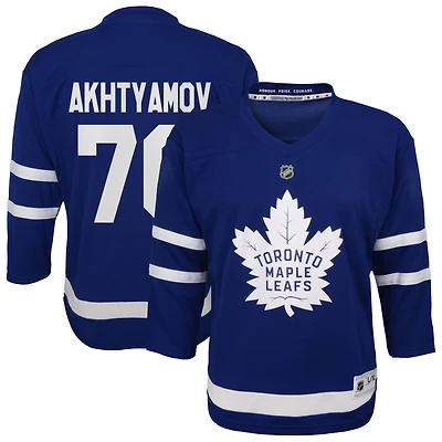 Artur Akhtyamov Youth  Blue Toronto Maple Leafs Home Replica Custom Jersey