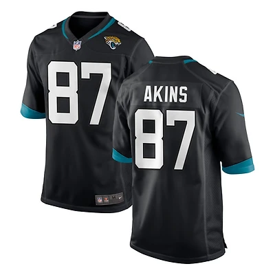 Jordan Akins Youth Nike Black Jacksonville Jaguars Custom Team Color Alternate Game Jersey