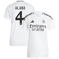David Alaba Women's adidas  White Real Madrid 2024/25 Home Replica Custom Jersey